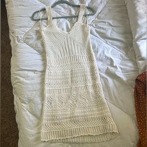Crochet mini dress